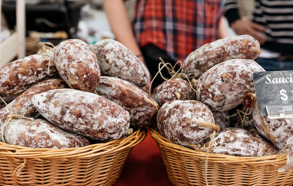 Mixed of Saucisson & Saucisse Piquante (Free range) - Bulk